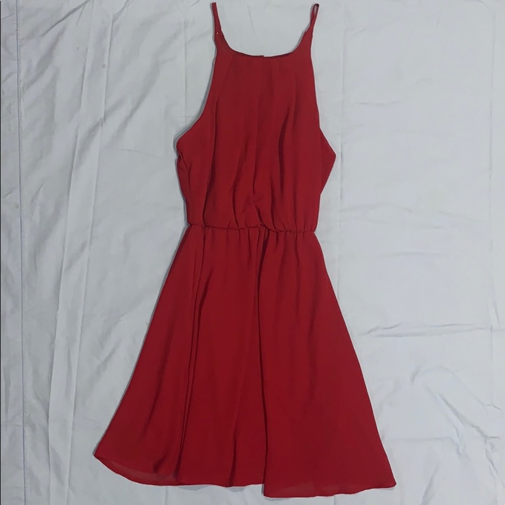 ALYA flowy burgundy dress